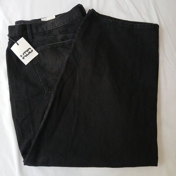 KBB by KAHLANA Women's Mid-Rise 'The Barrel Leg Jean' Black Wash SZ 26 3X NWT - Picture 1 of 9